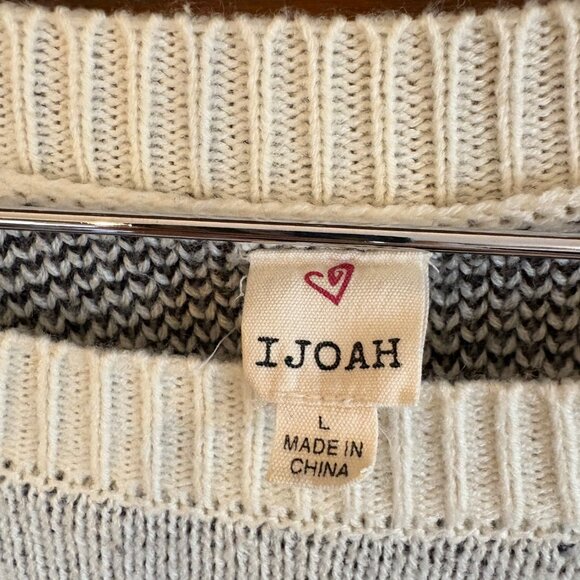 Smily Face Knit Sweater IJOA Size L - Picture 4 of 4